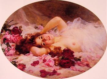路易斯 瑪麗 德 施萊彿 Beauty amid Rose Petals